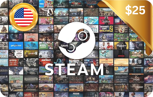 Steam Gift Card 25 USD - USA