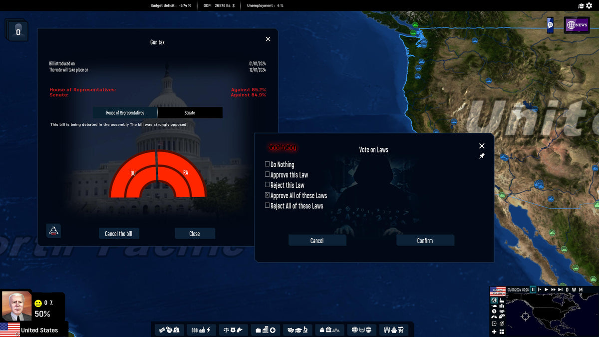 God'n Spy Add-on for Geo-Political Simulator 2026 Edition