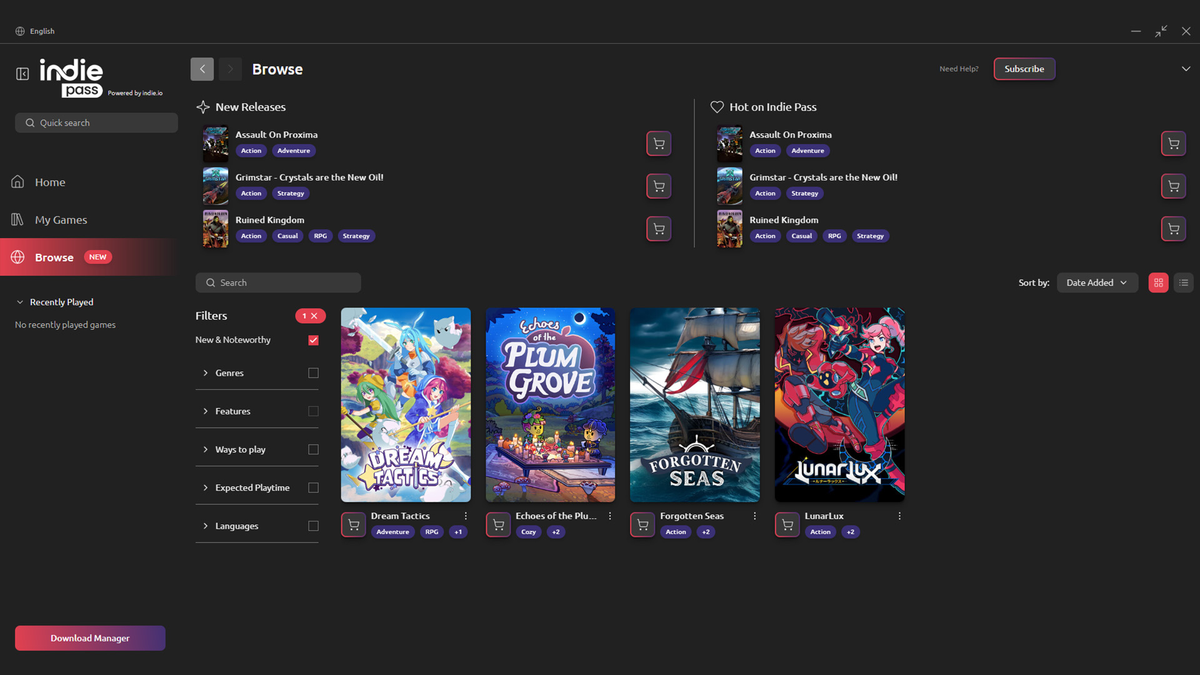 Indiepass Monthly