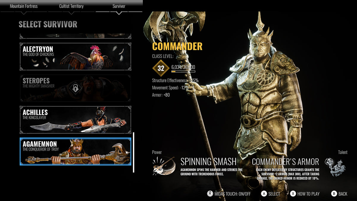 Achilles: Survivor - Supporter Pack