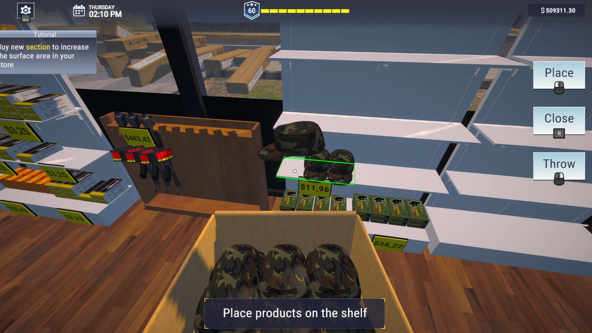 Gun Center Simulator