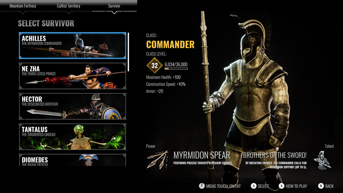 Achilles: Survivor - Supporter Pack