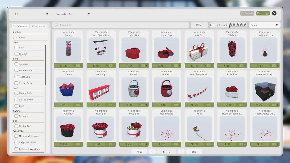 ContractVille - Valentine's Day Furniture Pack