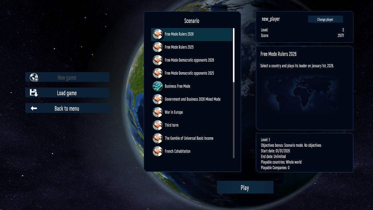 Geo-Political Simulator 2026 Edition