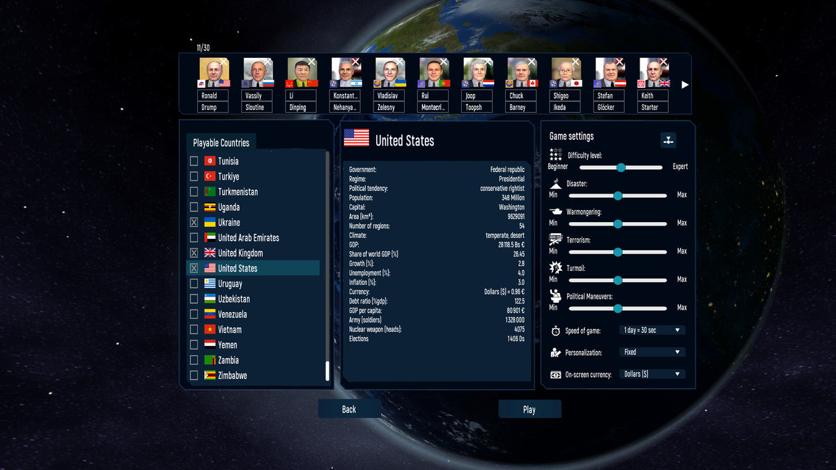 Geo-Political Simulator 2026 Edition